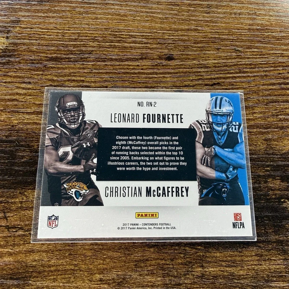 2017 Contenders Round Numbers Silver /199 McCaffrey Fournette RC RN-2
